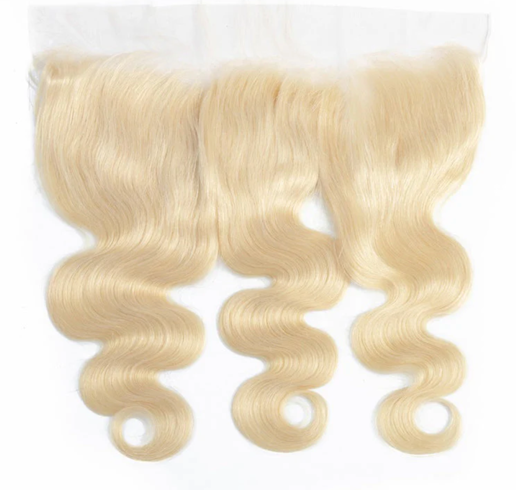 613 PLATINUM BLONDE FRONTAL SIZE 13X4 BODYWAVE