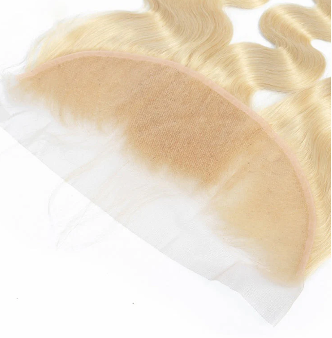613 PLATINUM BLONDE FRONTAL SIZE 13X4 BODYWAVE